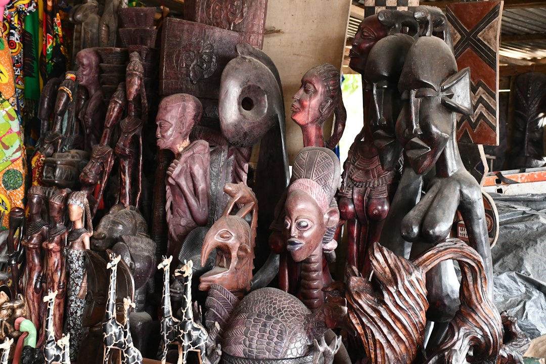 Handcrafted art and carvings in Ghana
