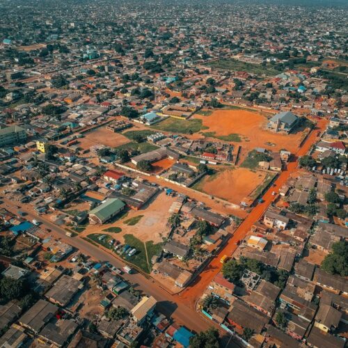 Aerial view of Accra, Ghana