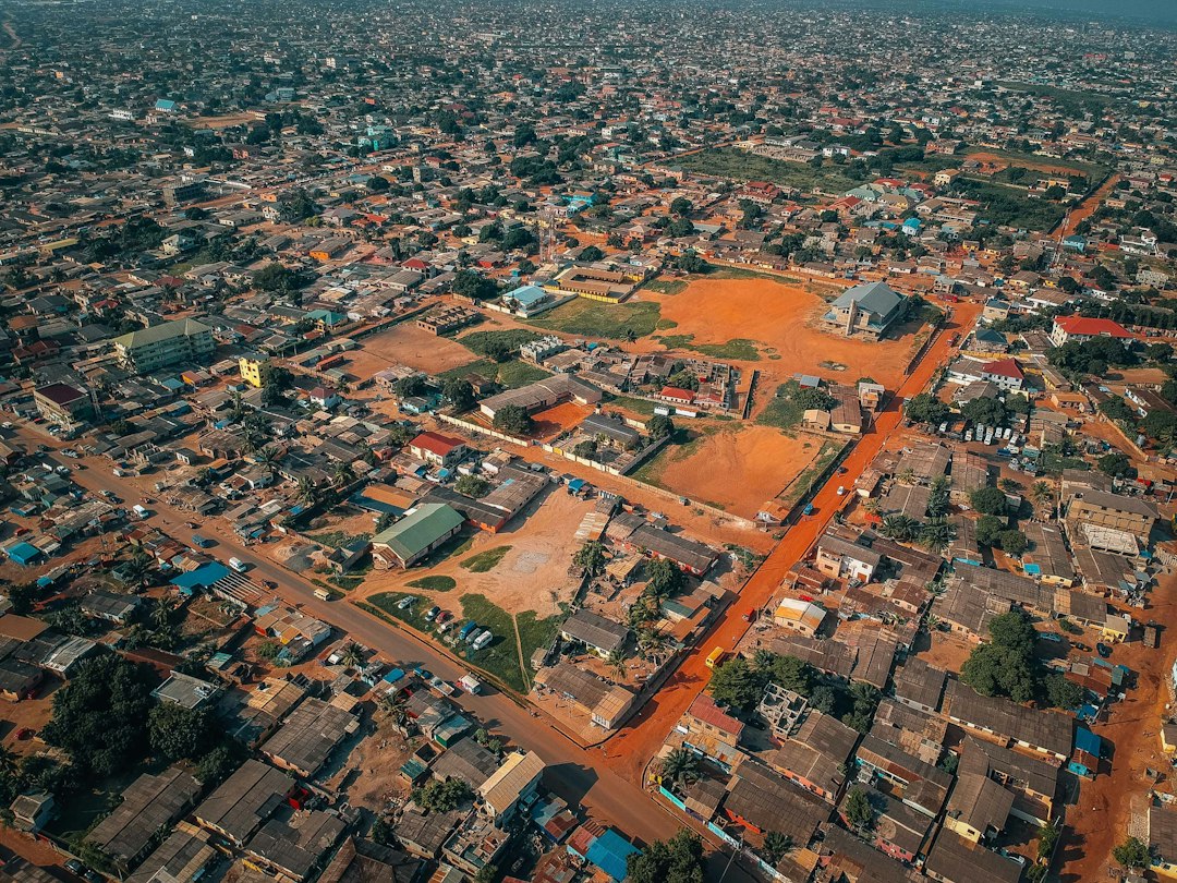 Aerial view of Accra, Ghana